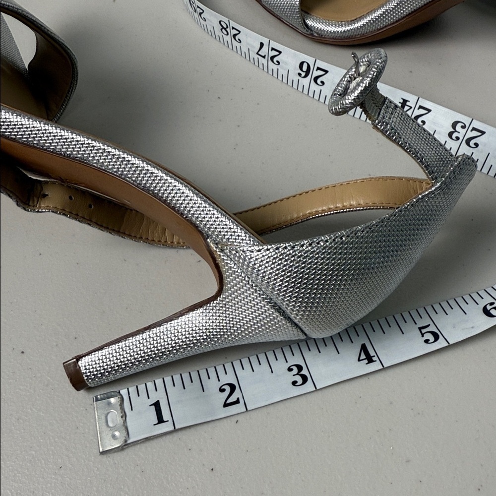 Naturalizer Strappy Heels Silver Size 6.5 - Picture 16 of 16